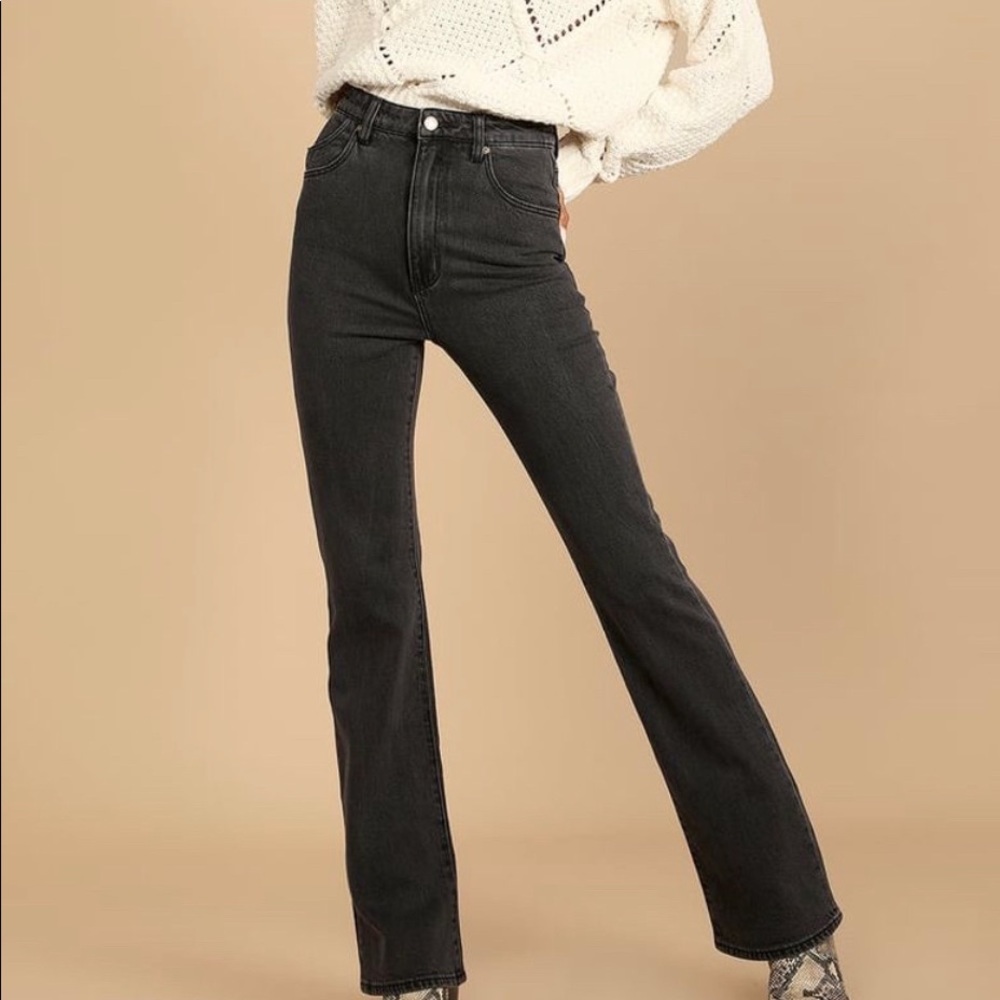 Lulus Boot Cut Washed Black Hi-Rise Denim Jeans